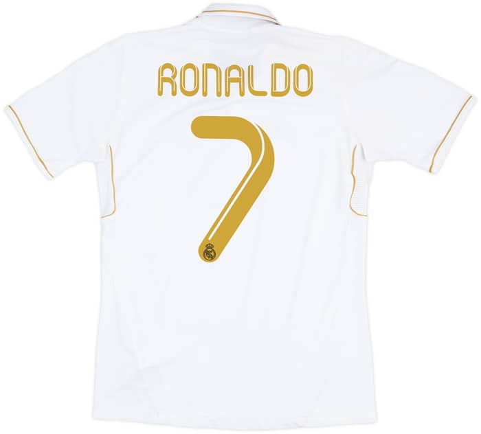 2011-12 Real Madrid Home Shirt Ronaldo #7 - 6/10 - (XL.Boys)