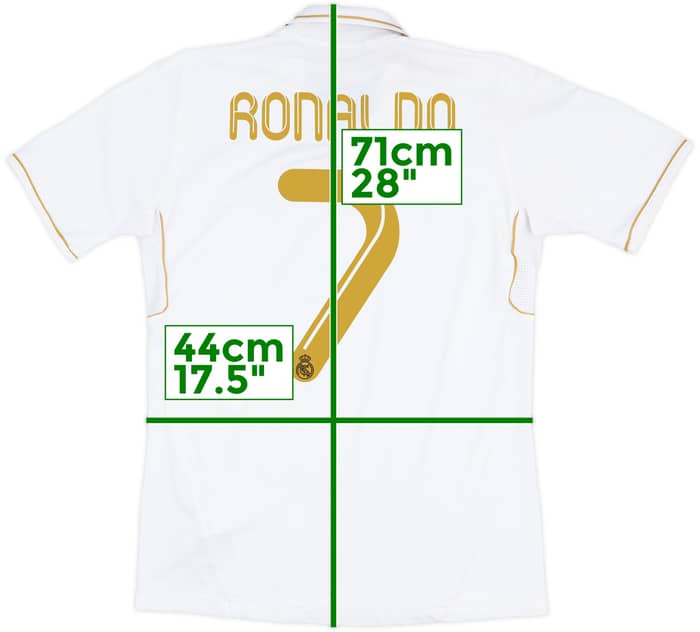 2011-12 Real Madrid Home Shirt Ronaldo #7 - 6/10 - (XL.Boys)