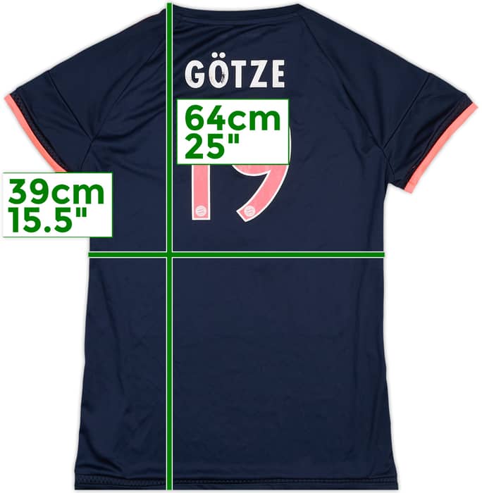 Camiseta de la tercera equipación del Bayern Munich 2015-16 Gotze #19 - 6/10 - (Mujeres M)