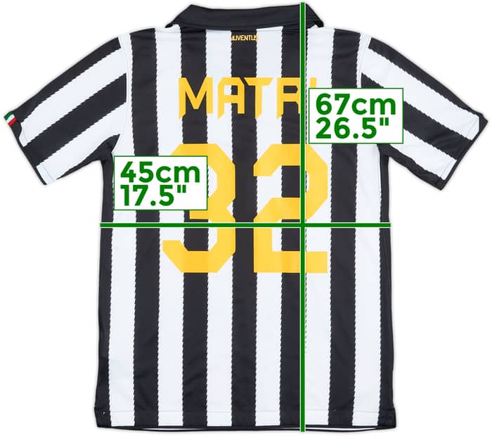 2010-11 Juventus Home Shirt Matri #32 - 7/10 - (XL.Boys)