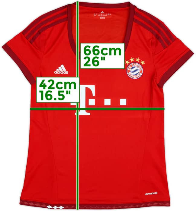 2015-16 Bayern Munich Home Shirt - 9/10 - (Women's M)