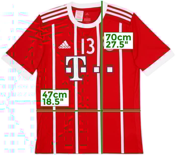Camiseta de local del Bayern Munich 2017-18 #13 - 5/10 - (XL.Niños)