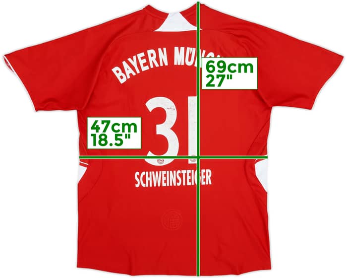 2007-08 Bayern Munich Home Shirt Schweinsteiger #31 - 5/10 - (L.Boys)