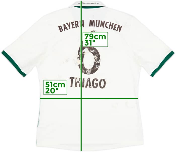 Camiseta de visitante del Bayern Munich 2013-14 Thiago #6 - 4/10 - (L)