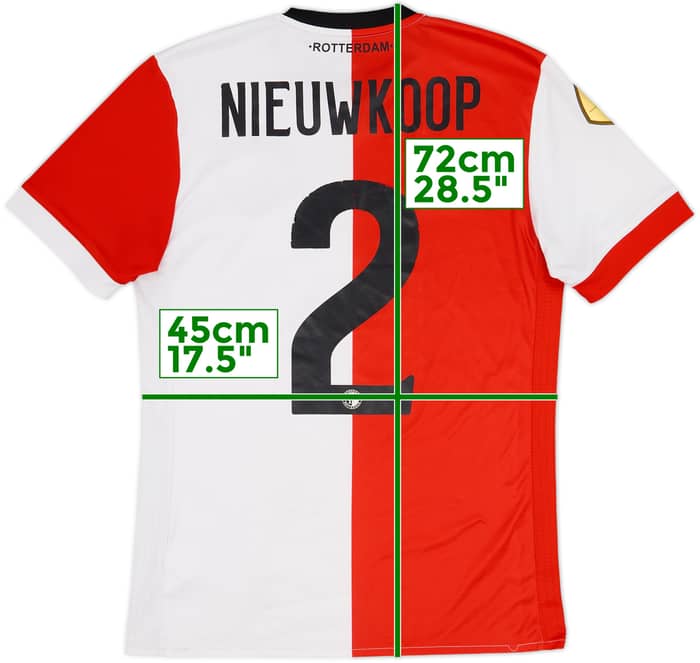 Camiseta de local del Feyenoord 2017-18 Nieuwkoop #2 - 6/10 - (S)