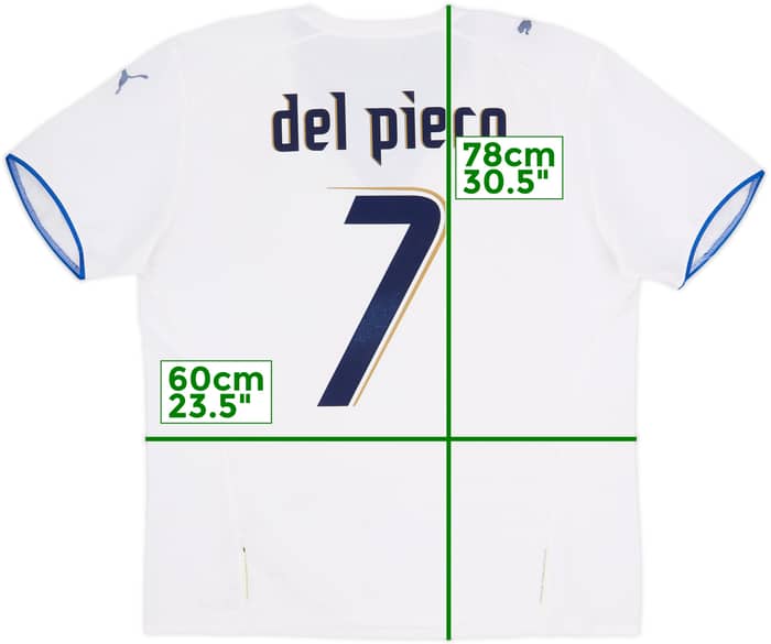 2006 Italy Away Shirt Del Piero #7 - 6/10 - (XL)