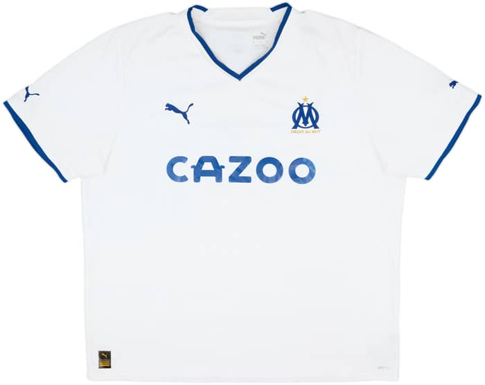 2022-23 Olympique Marseille Home Shirt Buscher #19 - 4/10 - (XXL)