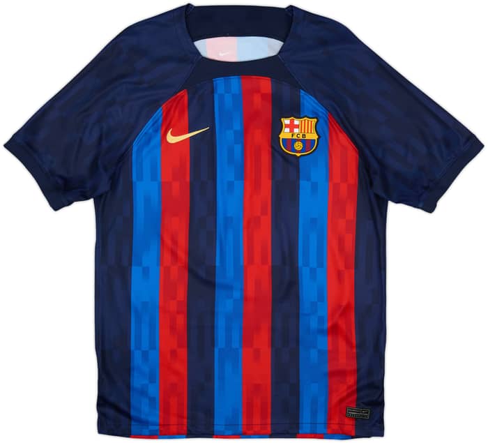 2022-23 Barcelona Home Shirt Lewandowski #9 - 10/10 - (M)