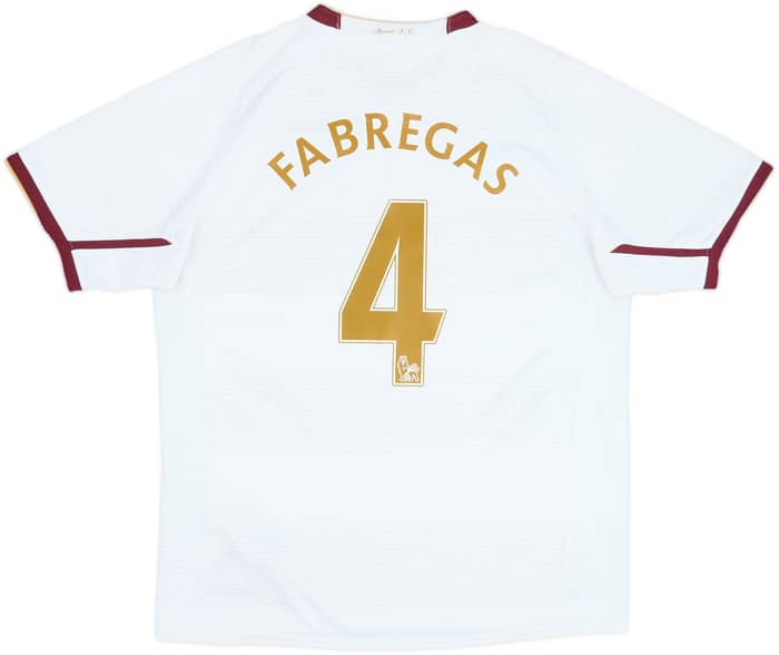 2007-08 Arsenal Visitante Camiseta Fabregas #4 - 6/10 - (L)