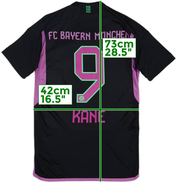 2023-24 Bayern Múnich Camiseta de visitante Kane #9 - 10/10 - (XS)