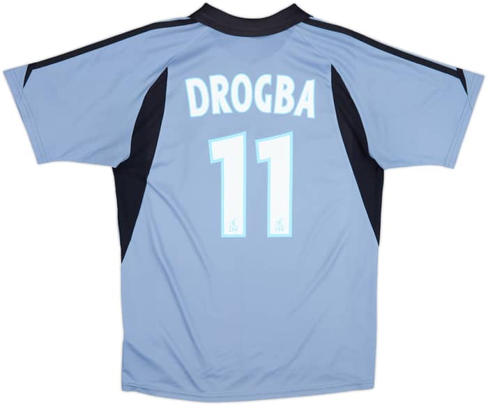 Camiseta de la tercera equipación del Olympique Marseille 2003-04 Drogba #11 - 8/10 - (M)