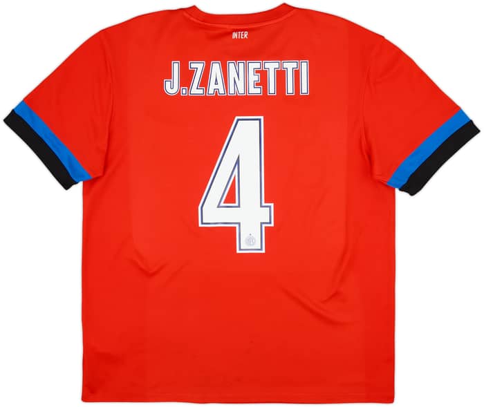 2012-13 Inter Milan Basic Away Shirt J. Zanetti #4 - 7/10 - (L)
