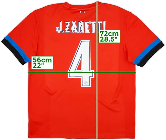 2012-13 Inter Milan Basic Away Shirt J. Zanetti #4 - 7/10 - (L)