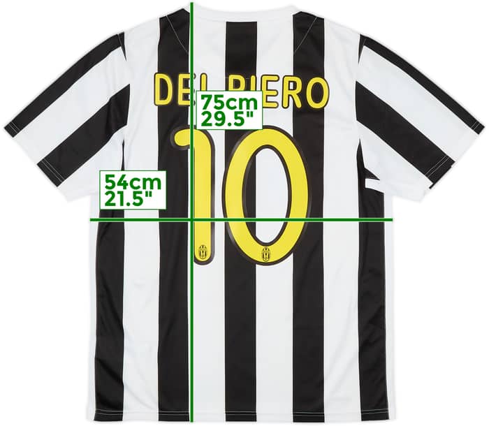 2009-10 Juventus Home Shirt Del Piero #10 - 6/10 - (M)
