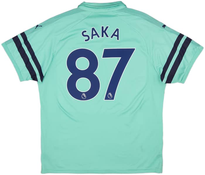 2018-19 Arsenal Third Shirt Saka #87 - 6/10 - (XL)