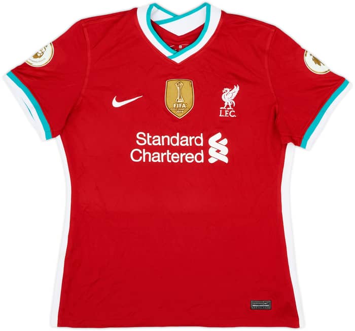 2020-21 Liverpool Home Shirt Virgil #4 - 9/10 - (Women's L)