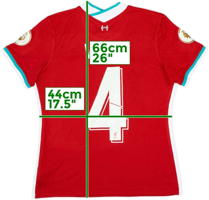2020-21 Liverpool Home Shirt Virgil #4 - 9/10 - (Women's L)