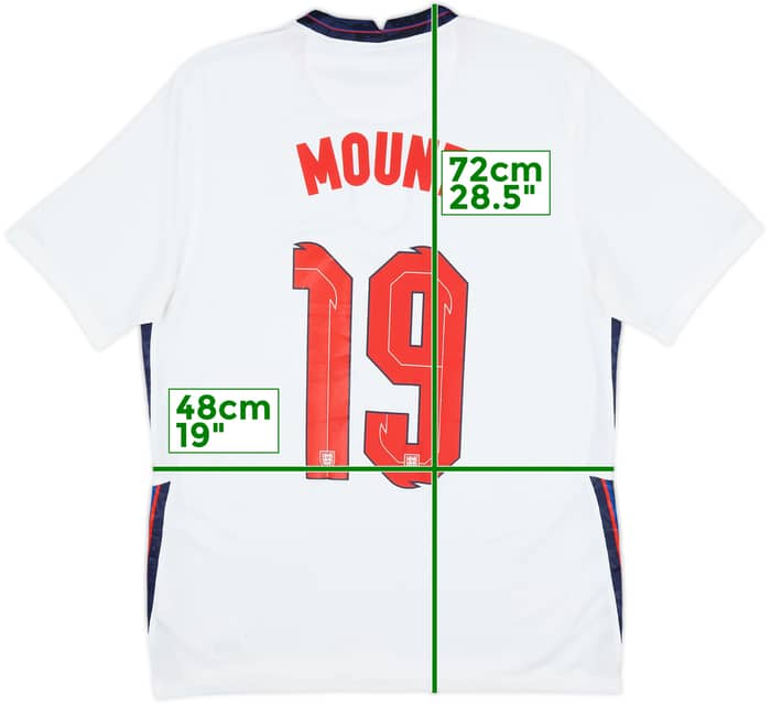 2020-22 England Home Shirt Mount #19 - 7/10 - (M)