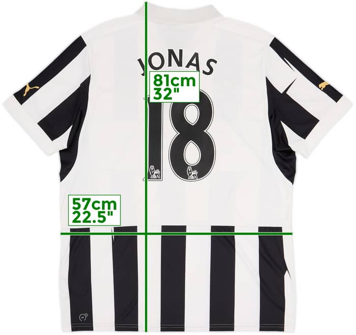 2012-13 Newcastle Home Shirt Jonas #18 - 7/10 - (XL)