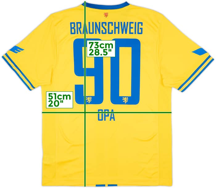 2017-18 Eintracht Braunschweig Home Shirt Opa #90 - 10/10 - (L)