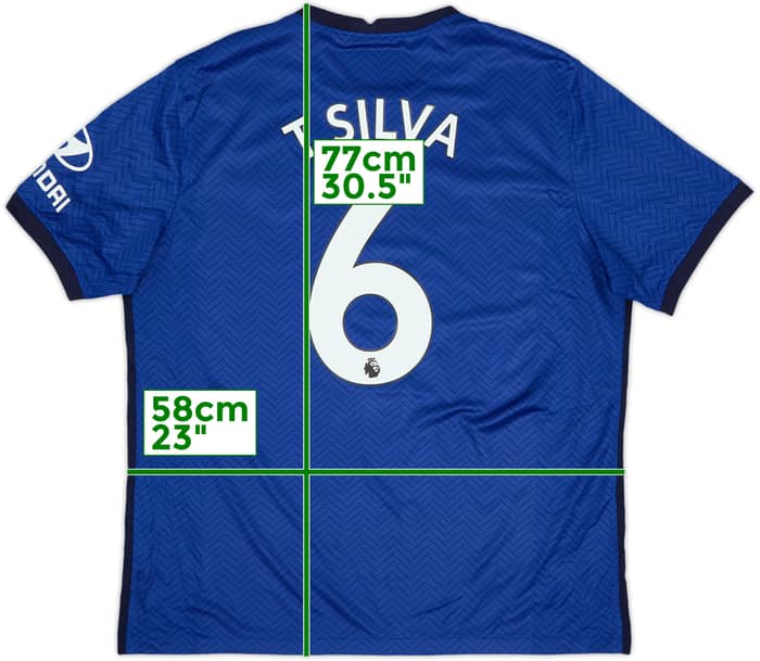 Camiseta de local del Chelsea 2020-21 T.Silva #6 - 6/10 - (XL)