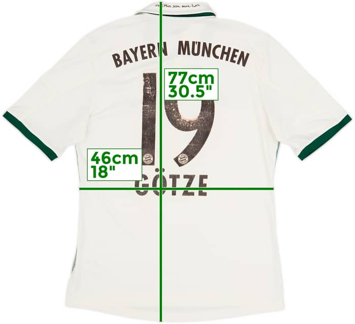2013-14 Bayern Munich Away Shirt Gotze #19 - 5/10 - (M)