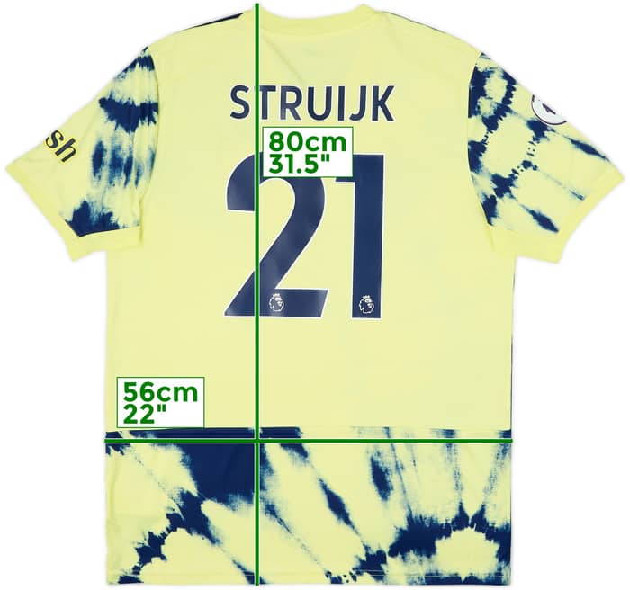 2022-23 Leeds Away Shirt Struijk #21 - 9/10 - (L)
