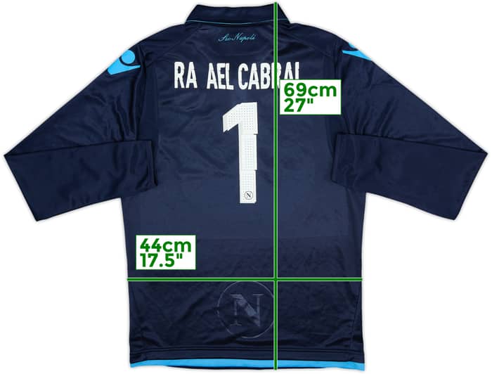 2014-15 Napoli GK Shirt Rafael Cabral #1 - 5/10 - (S)