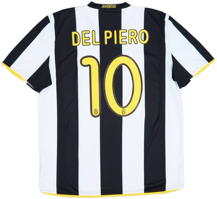 2008-09 Juventus Home Shirt Del Piero #10 - 8/10 - (XL)