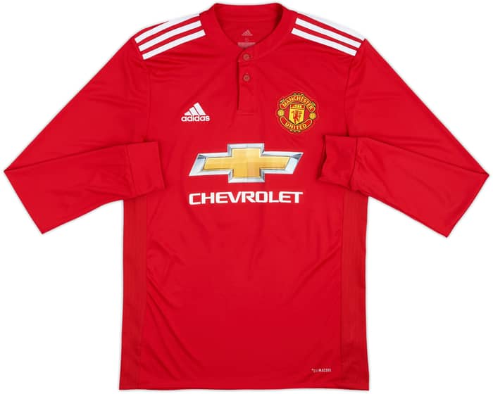 Camiseta de local de manga larga del Manchester United 2017-18 Ibrahimovic #10 - 10/10 - (S)