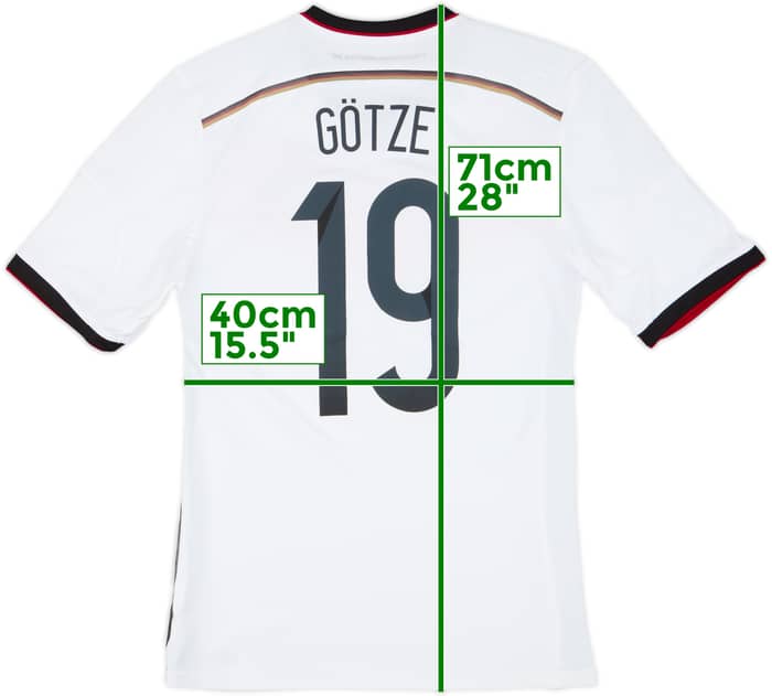 2014-15 Germany Home Shirt Gotze #19 - 8/10 - (M)