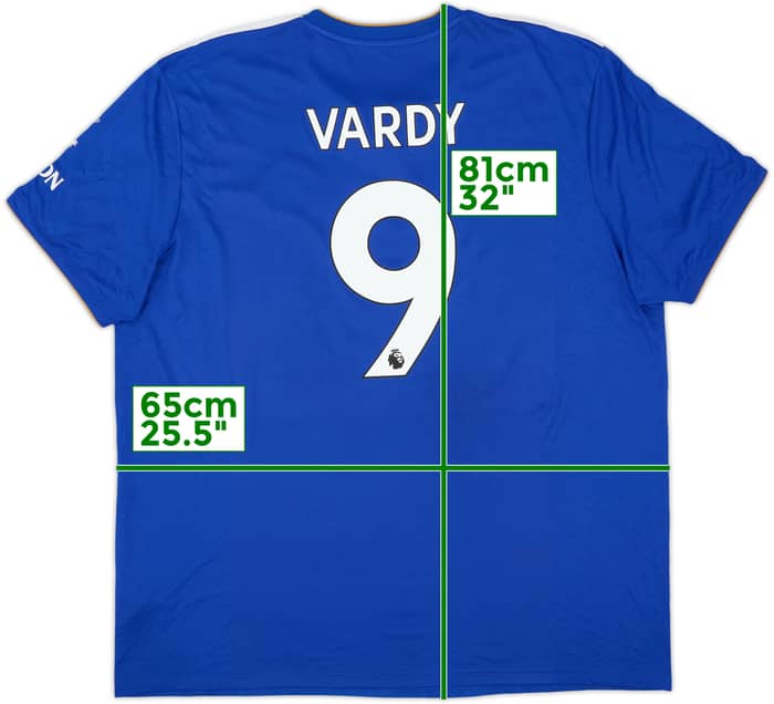 2018-19 Leicester Home Shirt Vardy #9 - 10/10 - (XXL)