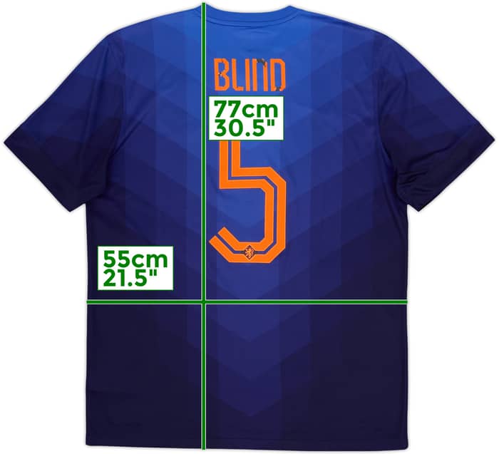2014-15 Netherlands Away Shirt Blind #5 - 5/10 - (L)