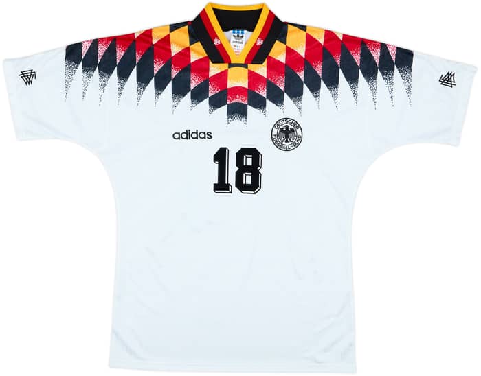 1994-96 Germany Home Shirt Klinsmann #18 - 8/10 - (M)
