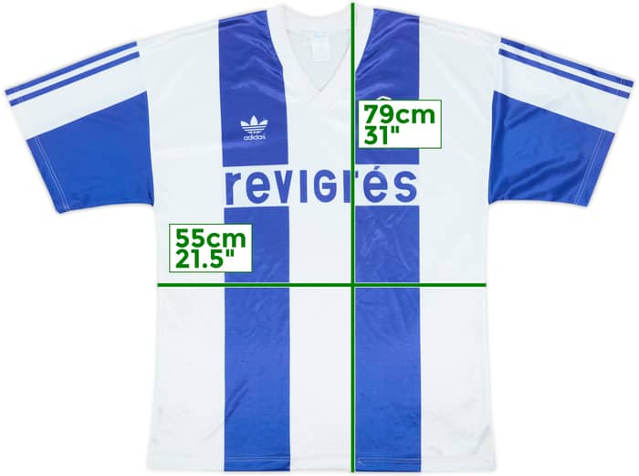 1990-92 Porto Home Shirt - 8/10 - (XL)