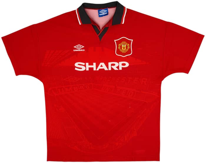 1994-96 Manchester United Camiseta Local Cantona #7 - 8/10 - (XL)