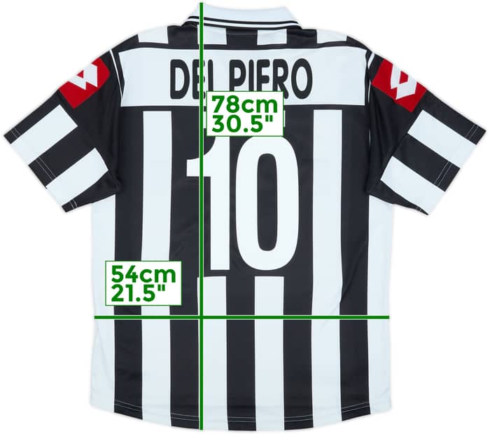 2001-02 Juventus Home Shirt Del Piero #10 - 6/10 - (M)