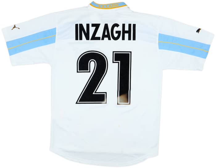 1999-00 Lazio Centenary Home Shirt Inzaghi #21 - 4/10 - (XL.Boys)
