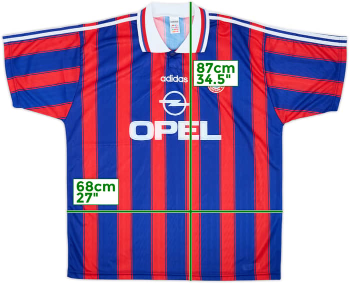 1995-97 Bayern Munich Signed Home Shirt - 8/10 - (XXL)