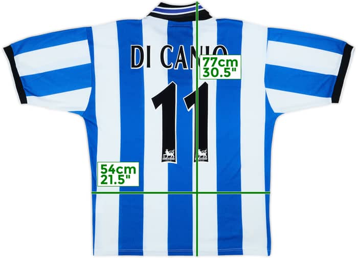 1997-99 Sheffield Wednesday Home Shirt Di Canio #11 - 8/10 - (M)