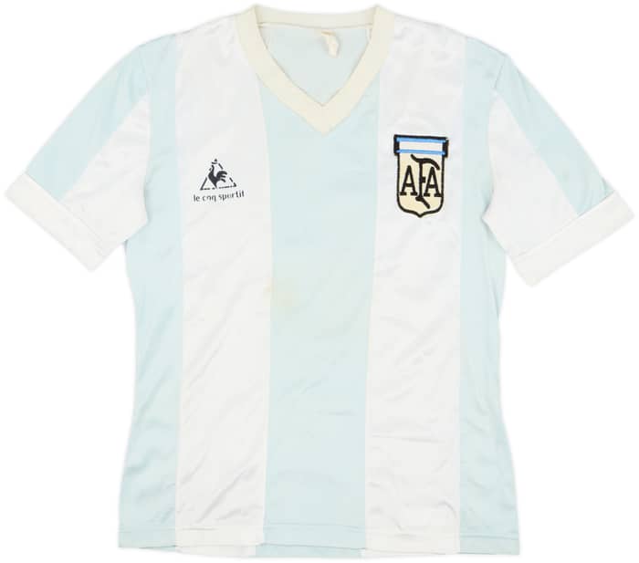 1984-86 Argentina Home Shirt #10 - 5/10 - (S)