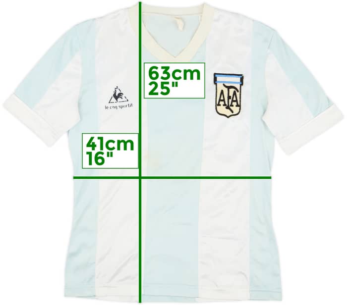 1984-86 Argentina Home Shirt #10 - 5/10 - (S)