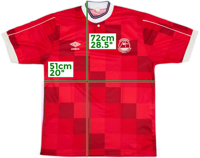1987-90 Aberdeen Home Shirt - 9/10 - (L)