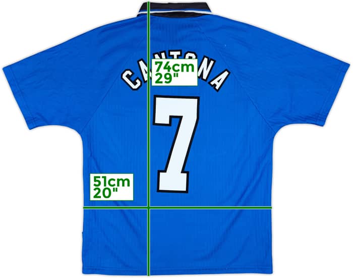 1996-98 Manchester United Third Shirt Cantona #7 - 9/10 - (M)