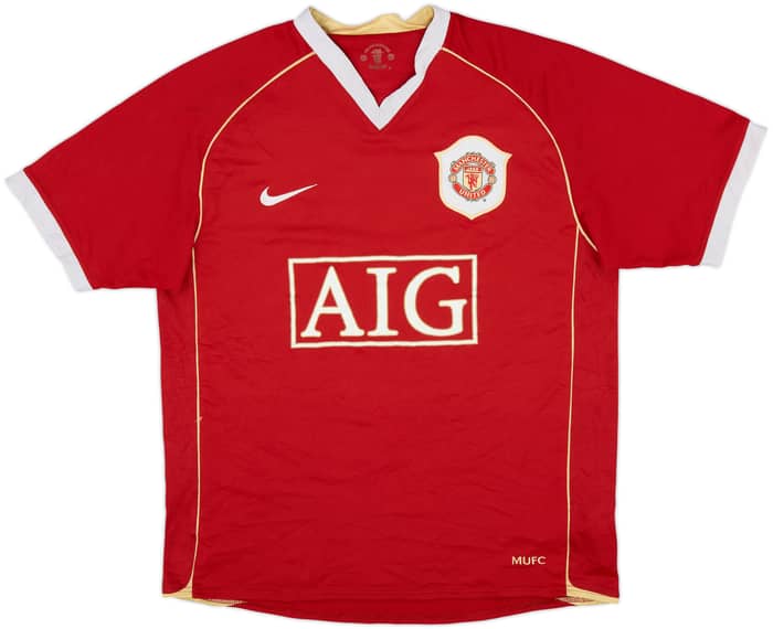 2006-07 Manchester United Home Shirt Solskjaer #20 - 6/10 - (M)