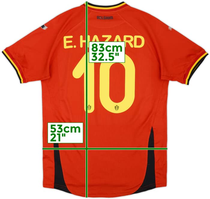 2014-15 Belgium Home Shirt E.Hazard #10 - 5/10 - (L)
