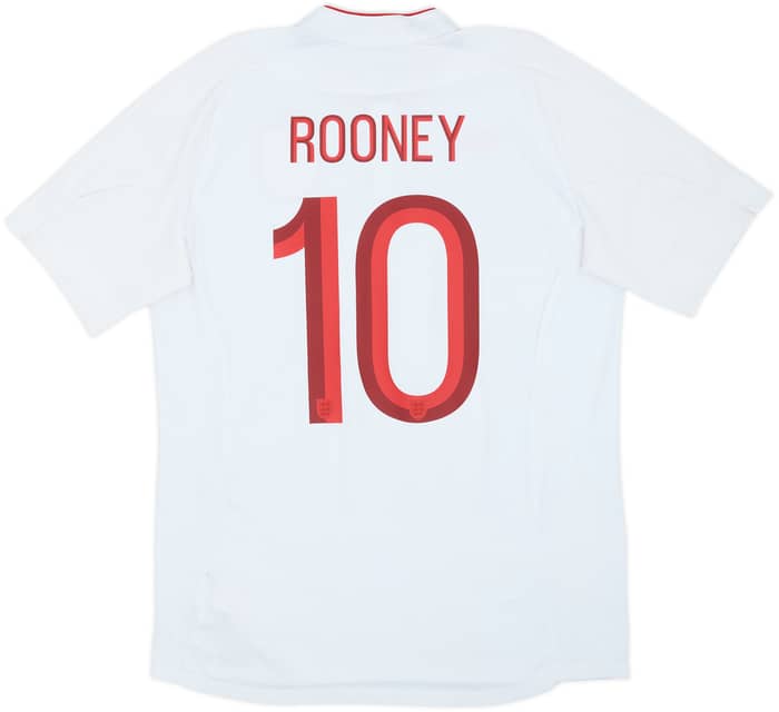 2012-13 Inglaterra Camiseta Local Rooney #10 - 6/10 - (L)