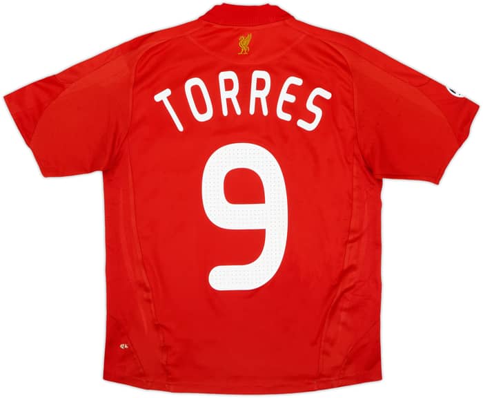 2008-10 Liverpool Home Shirt Torres #9 - 6/10 - (L.Boys)