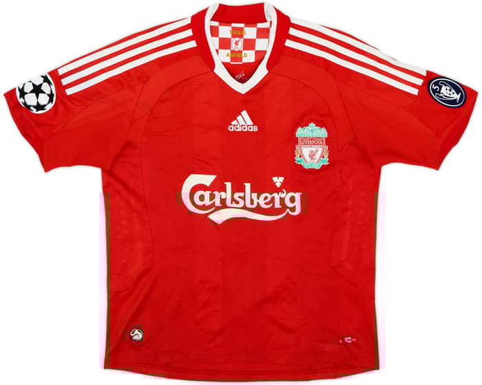 2008-10 Liverpool Home Shirt Torres #9 - 6/10 - (L.Boys)