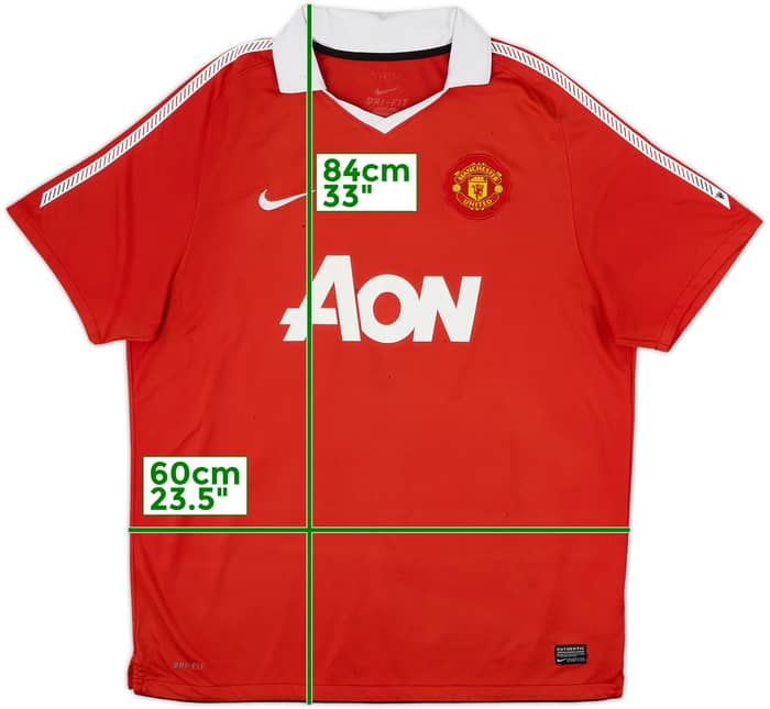2010-11 Manchester United Home Shirt - 5/10 - (XL)